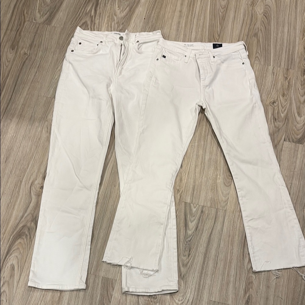 AG and Agolde White Jeans Bundle